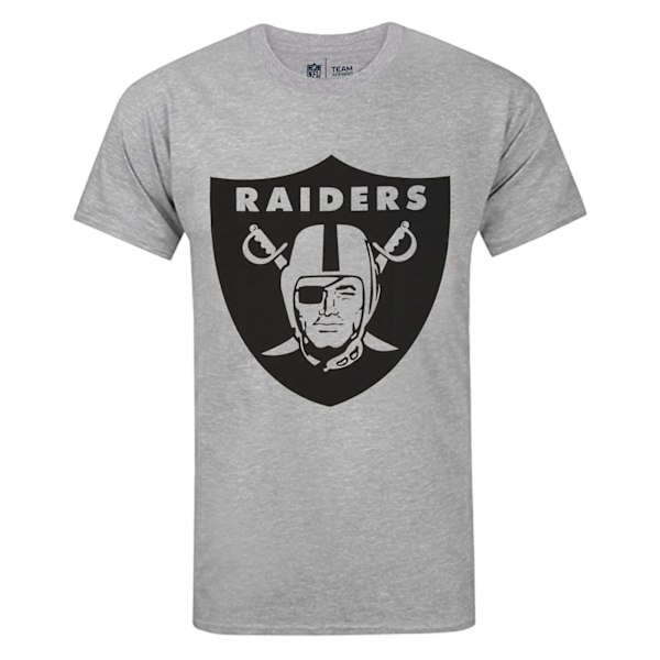 NFL Herr Las Vegas Raiders Logotyp T-shirt S Grå Grey S