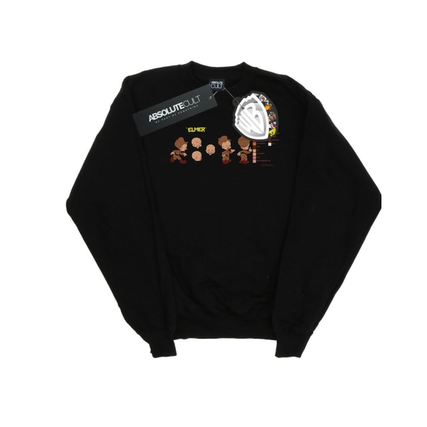 Looney Tunes Flickor Elmer Fudd Färgkodad Sweatshirt 9-11 År Black 9-11 Years