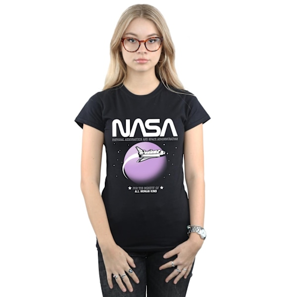 NASA Dam/Kvinnor Shuttle Orbit Bomull T-shirt XL Svart Black XL