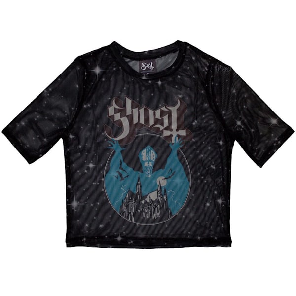 Ghost Dam Opus Mesh Crop Top för Kvinnor/Dam Storlek 6 UK Svart Black 6 UK