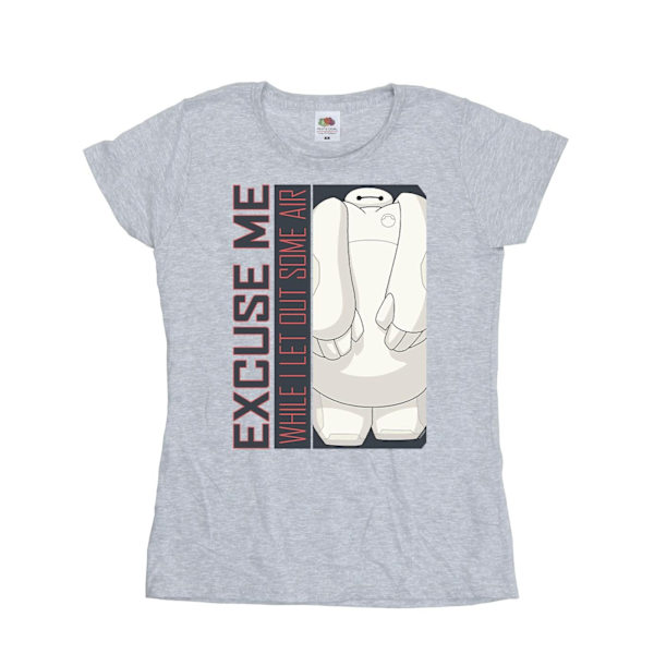 Disney Dam/Kvinnor Big Hero 6 Baymax Excuse Me Some Air Cotto Sports Grey M
