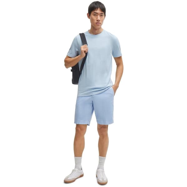 Hugo Boss Herr Boss Bomull Regular T-shirt M Ljusblå Light Blue M