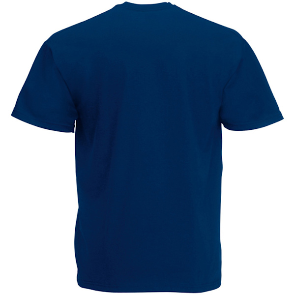 Herr kortärmad casual T-shirt stor marinblå Navy Blue Large