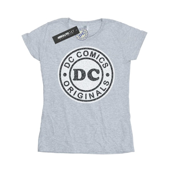 DC Comics Dam/Dam DC Originals Crackle Logo Bomull T-Shir Sports Grey XL