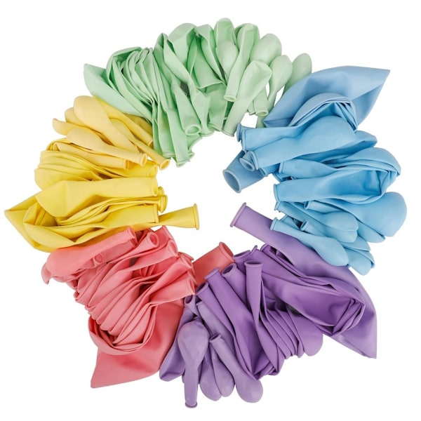 Fantasia Latex Pastel Ballonger (Förpackning om 20) En Storlek Flerfärgad Multicoloured One Size