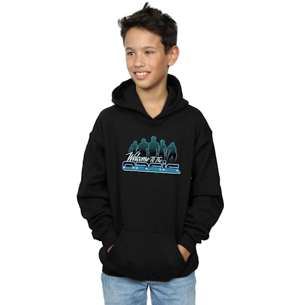 Ready Player One Boys Welcome To The Oasis Hoodie 7-8 År Bla Black 7-8 Years