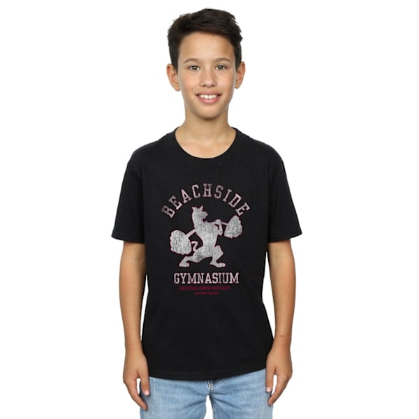 Scooby Doo Boys Beachside Gymnasium T-shirt 7-8 år Svart Black 7-8 Years