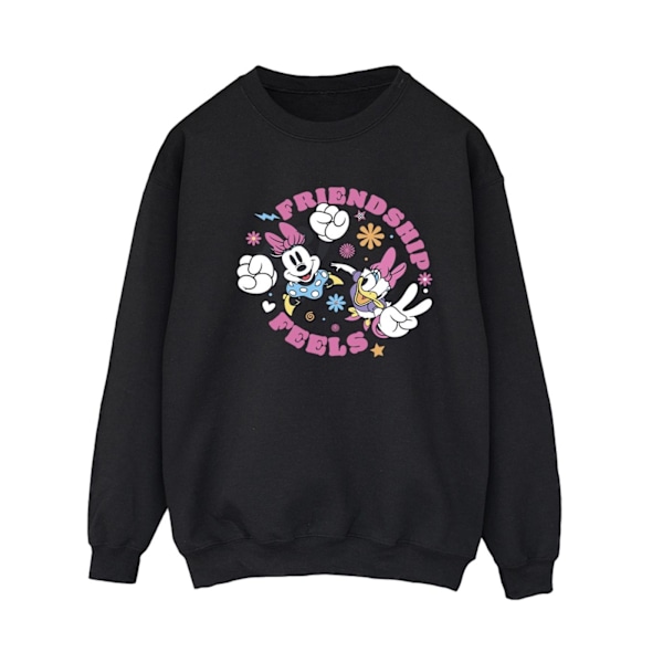Disney Dam/Kvinnor Minnie Mouse Daisy Vänskap Sweatshirt X Black XXL