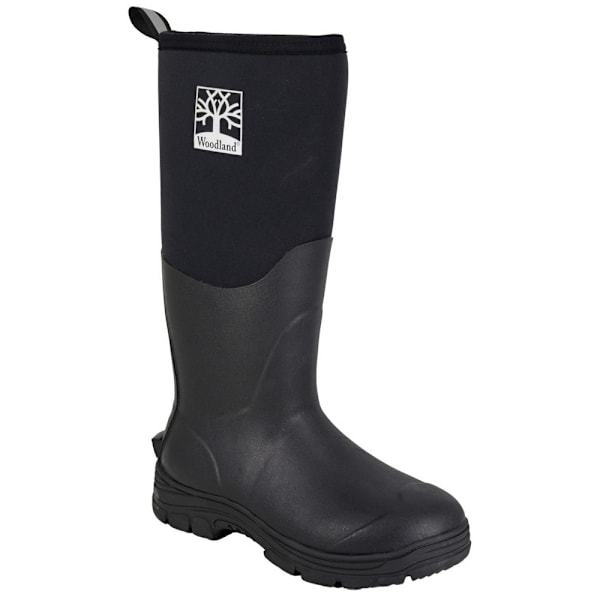 Woodland Unisex Vuxen Isolerade Gummistövlar 12 UK Svart Black 12 UK