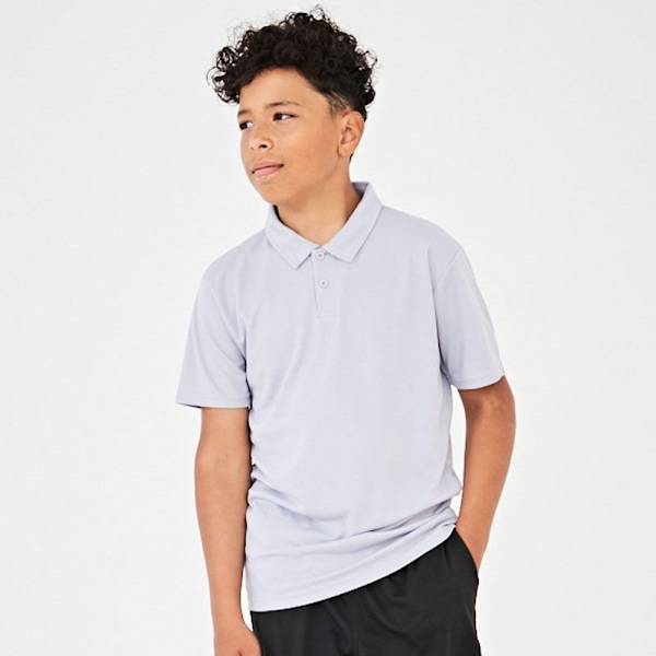 AWDis Just Cool Kids Unisex Sports Polo Plain Shirt 3-4 år A Arctic White 3-4 Years