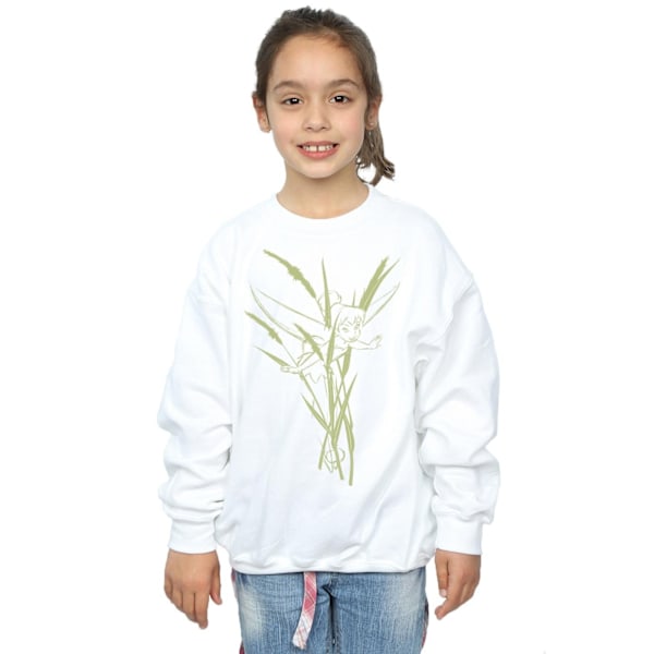 Disney Girls Tinkerbell Nature Sweatshirt 5-6 år Vit White 5-6 Years