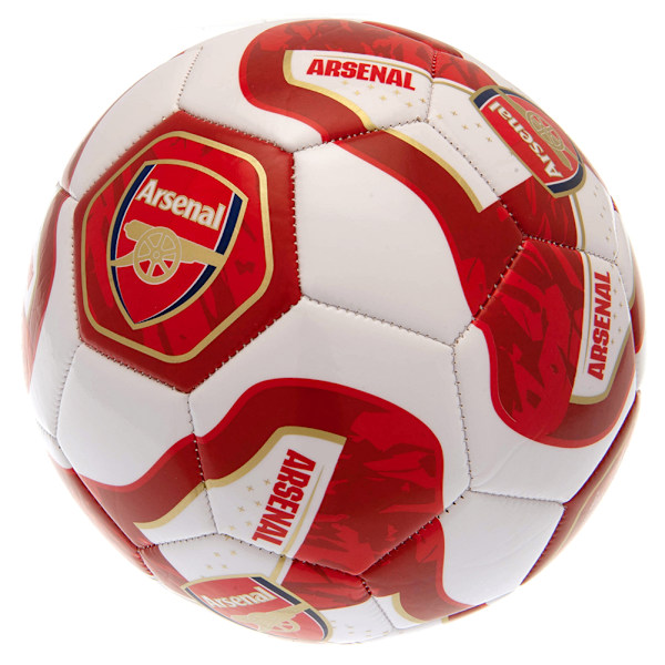 Arsenal FC Tracer Fotboll 5 Röd/Vit Red/White 5