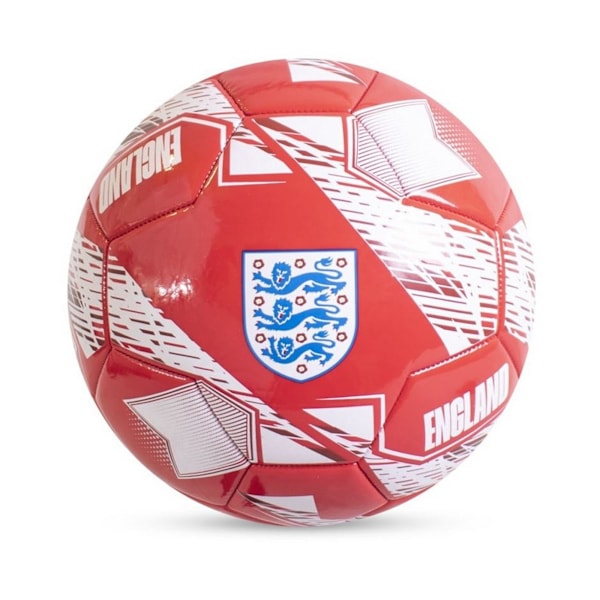 England Nimbus Crest Fotboll 5 Röd/Vit Red/White 5