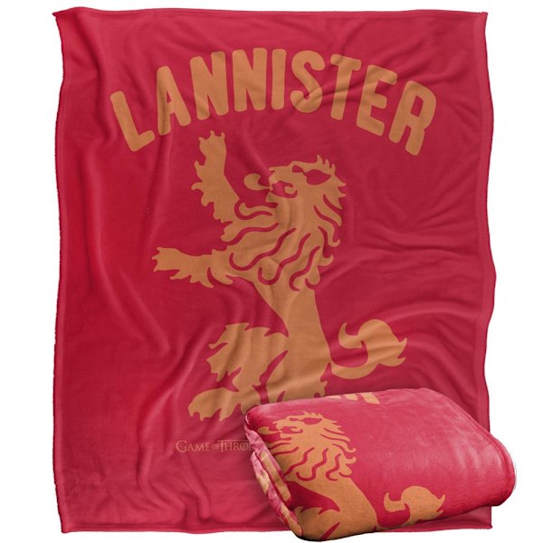 Game Of Thrones Lannister Crest Filt En Storlek Flerfärgad Multicoloured One Size