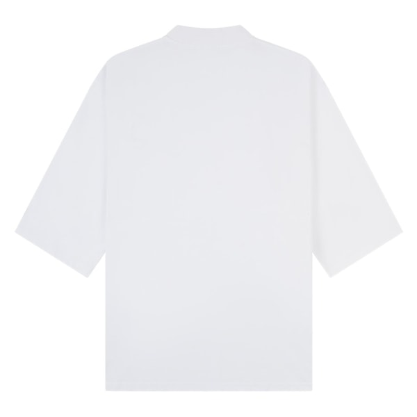Casual Classics Unisex Vuxen Kammad Ringspunnen Bomull Förlängd Halsringning White L