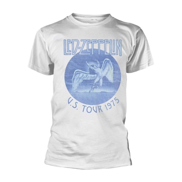 Led Zeppelin Unisex Adult Tour ´75 T-shirt XXL Vit White XXL
