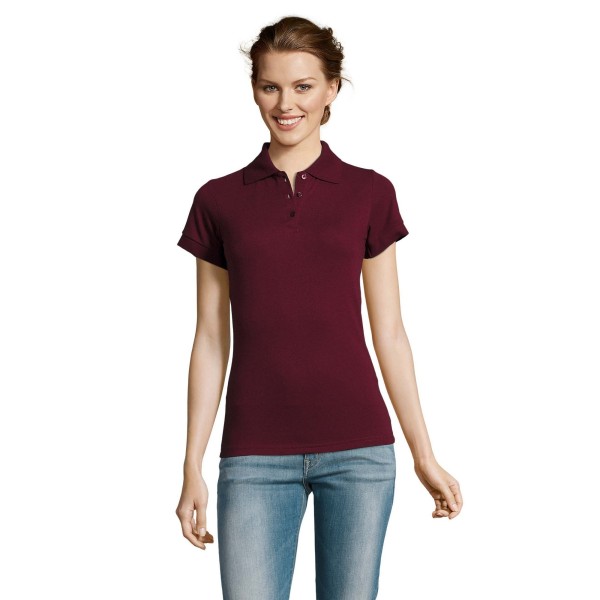 SOLs Dam/Dam Prime Pique Polo Shirt M Burgundy Burgundy M