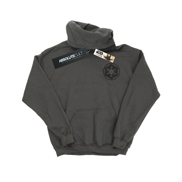 Star Wars Herr The Mandalorian Galactic Empire Insignia Bröst Charcoal XXL