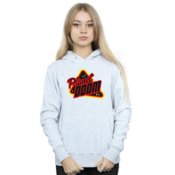 Ready Player One Dam/Kvinnor Planet Doom Logo Hoodie XXL Spor Sports Grey XXL
