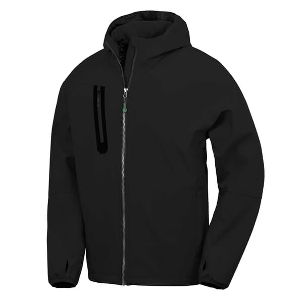 Result Recycled Herr Tryckt Återvunnen 3-lagers Casual Soft Shell Black 3XL