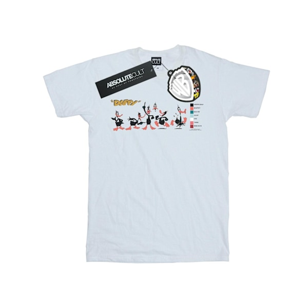 Looney Tunes Herr Daffy Duck Färgkod T-shirt 4XL Vit White 4XL