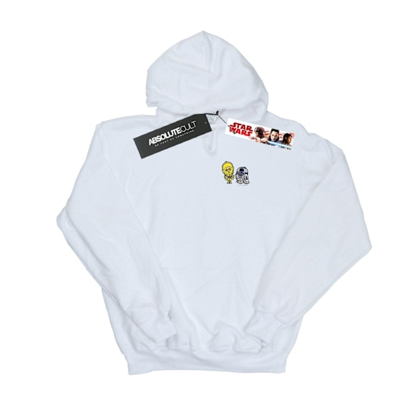 Star Wars Boys Resistance Droids Brösttryck Hoodie 9-11 år White 9-11 Years