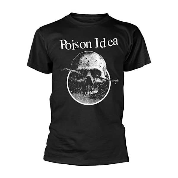 Poison Idea Unisex Skull Logo T-shirt L Svart Black L
