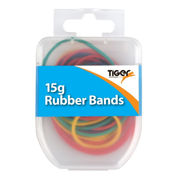 Tiger Stationery Essential Gummiband En Storlek Flerfärgad Multicoloured One Size