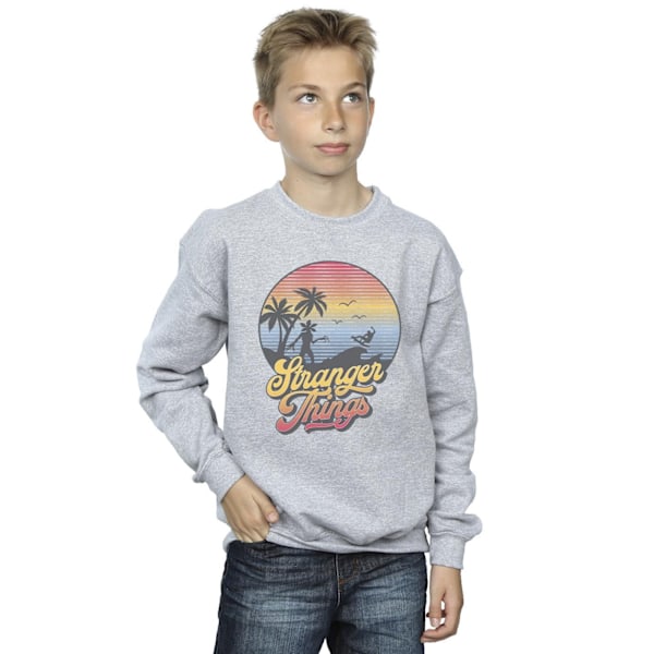 Netflix Boys Stranger Things LA Gradient Sweatshirt 12-13 år Sports Grey 12-13 Years