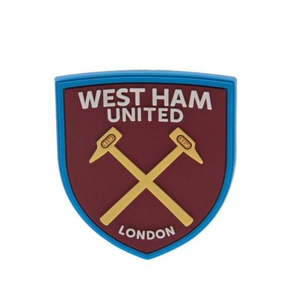 West Ham FC Officiell fotbollsklubbsvapen kylskåpsmagnet One Size Clar Claret/Blue One Size