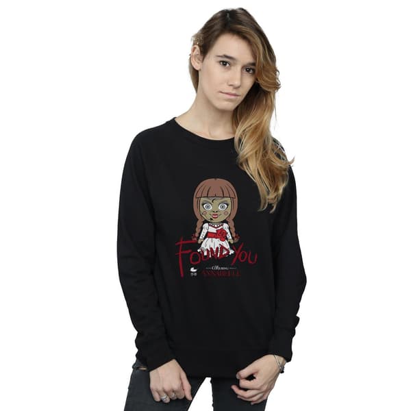 Annabelle Dam/Kvinnor Chibi Found You Sweatshirt XL Svart Black XL