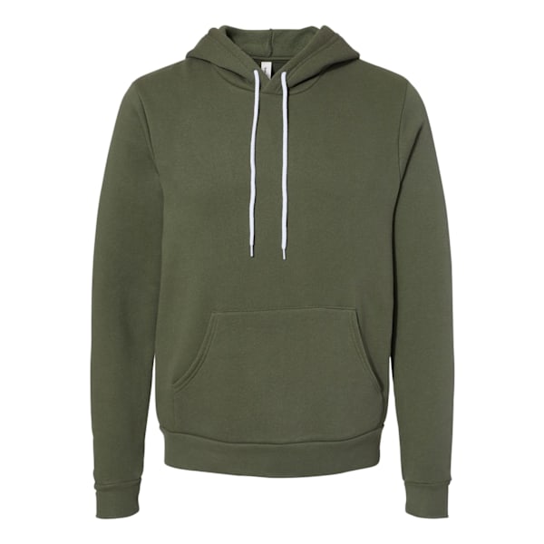 Canvas Unisex Pullover Hooded Sweatshirt / Hoodie L Military Grön Military Green L