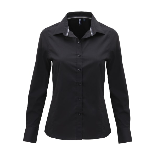 Premier dam/dam långärmad fredagsskjorta S svart Black S