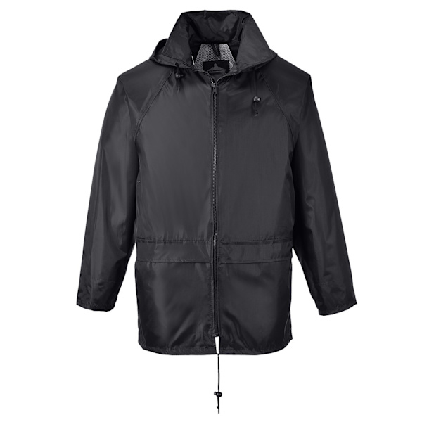 Portwest Unisex Klassisk Regnrock L Svart Black L
