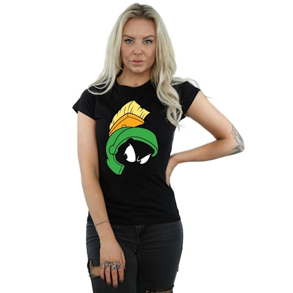 Looney Tunes Dam/Kvinnor Marvin The Martian Bomull T-shirt L Black L