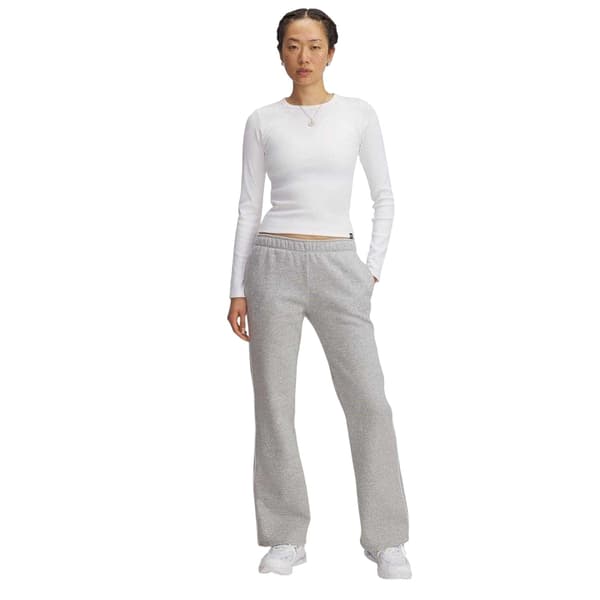 Under Armour Dam/Kvinnor Rival Side Stripe Flared Sweatpants Grey Heather Heather 12 UK R