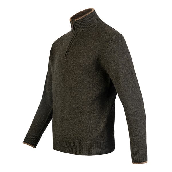 Jack Pyke Ashcombe Lammsull Half Zip Pullover för män XXL Oliv Olive XXL