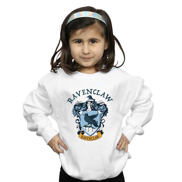 Harry Potter Flickor Ravenclaw Sweatshirt 5-6 År Vit White 5-6 Years