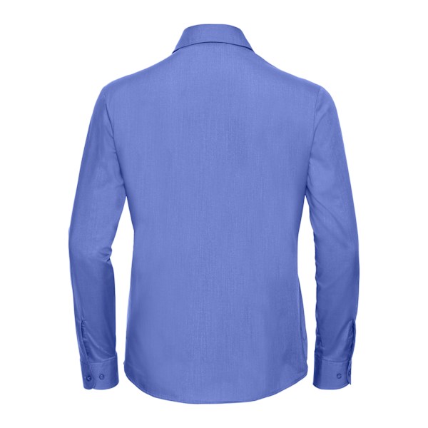 Russell Collection Dam/Dam Poplin Lättskött Långärmad Corporate Blue L