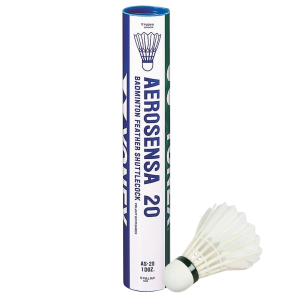 Yonex Aerosensa 20 fjäderboll (paket med 12) One Size Vit White One Size