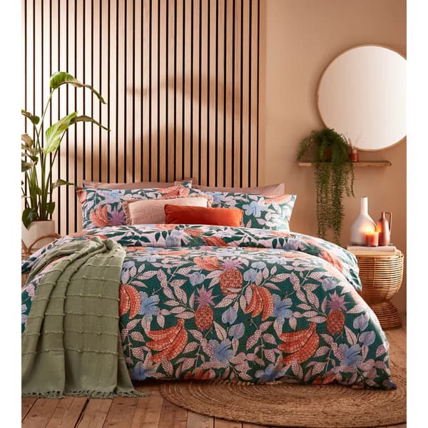 Furn Cypressa Blommigt Påslakanset Dubbel Jade Jade Double