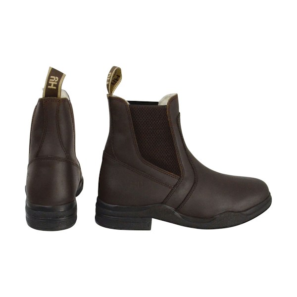 HyLAND Unisex Vuxen Vaxat Läder Jodhpur Stövlar 4 UK Brun Brown 4 UK