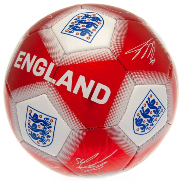 England FA Football Signature Storlek 5 Röd Red Size 5
