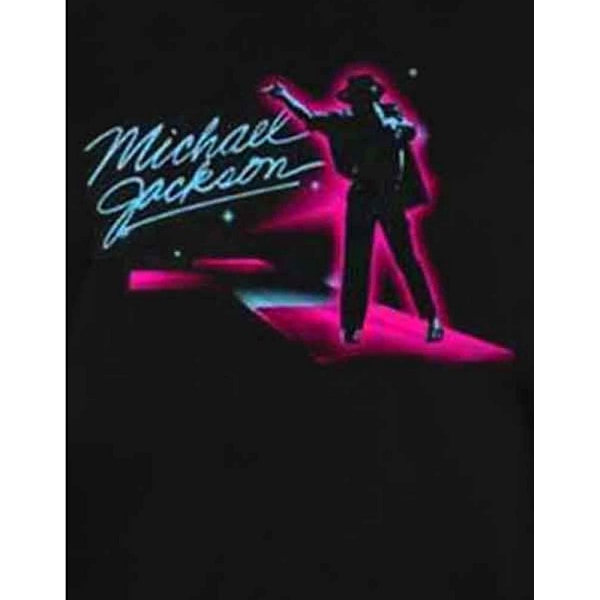 Michael Jackson Unisex Vuxen Neon Bomull T-shirt XXL Svart Black XXL