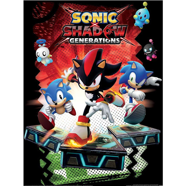 Sonic The Hedgehog Shadow Generations Tryck 40cm x 30cm Multico Multicoloured 40cm x 30cm