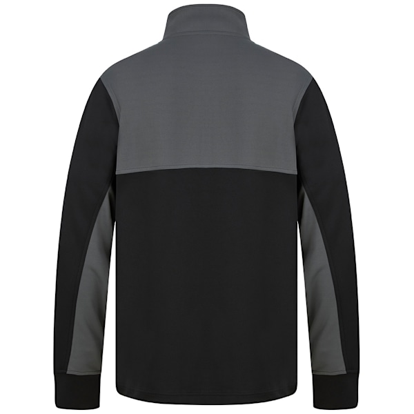 Finden & Hales Herr Quarter Zip Track Top S Svart/Gunmetal Grå Black/Gunmetal Grey S