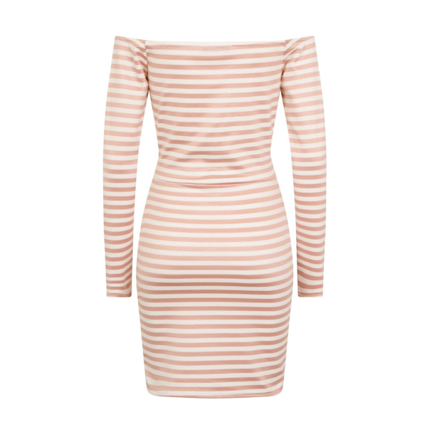 Girls On Film Dam/Dam Alexander V-Cut Lapel Klänning 8 UK Pi Pink/White 8 UK