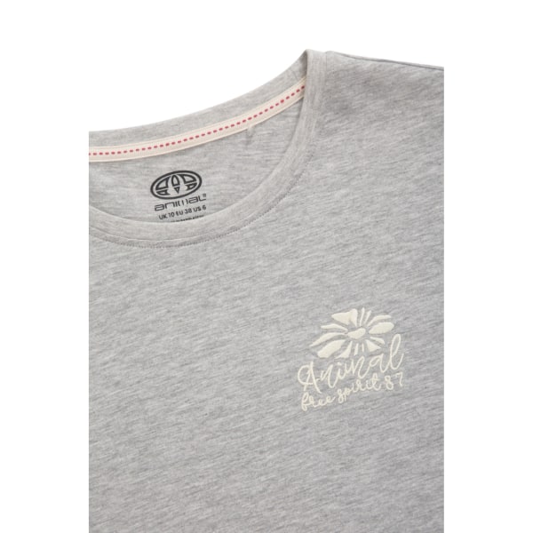 Animal Dam/Dam Sunrise Carina T-shirt i ekologisk bomull 16 U Grey 16 UK