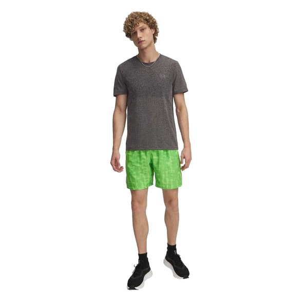 Under Armour Herr Performance Mönstrade Lätta Atletiska Löparshorts Green S