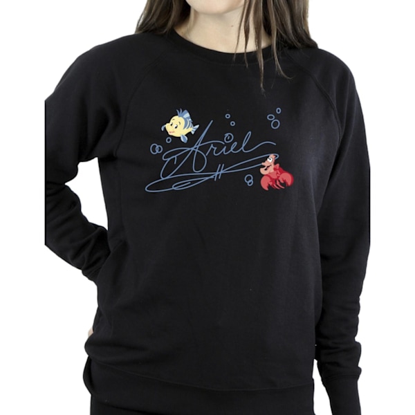 Disney Dam/Damer The Little Mermaid Ariel Sweatshirt L Svart Black L